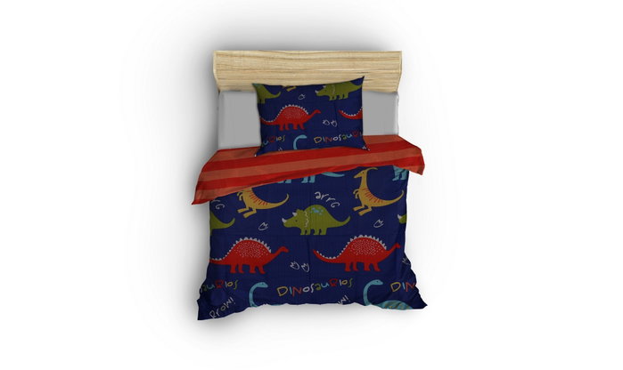L'essentiel linge de maison Dinazorus - Azul, Rojo y Amarillo